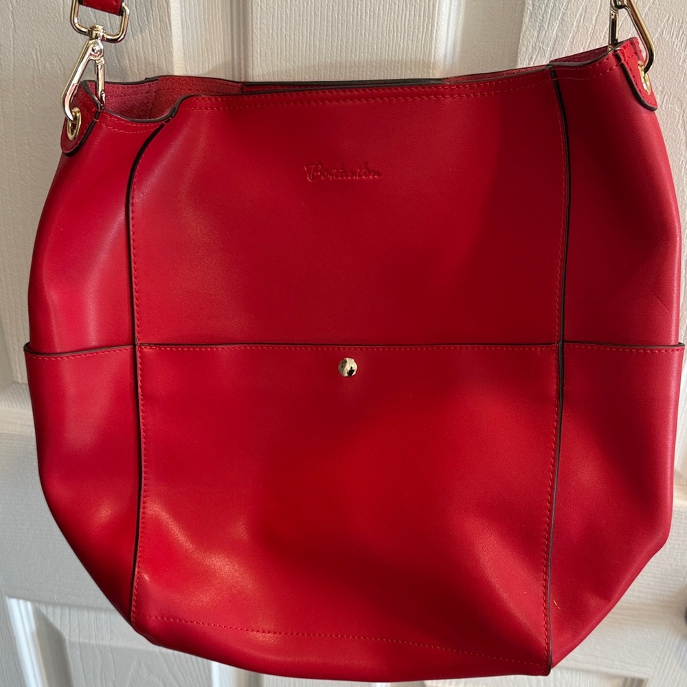 Bostanten Vibrant Red Leather Bag